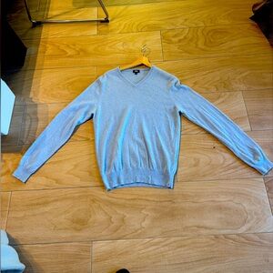 Uniqlo Blue V-Neck Cashmere Sweater (Size M)